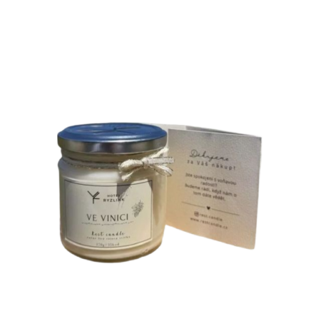 Ve vinici – originální svíčka